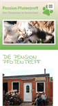 Mobile Screenshot of pension-pfotentreff.de